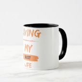 Mug vivre ma meilleure vie (Devant droit)