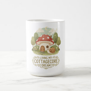 Mug Vivre mon rêve Cottagecore Mushr fantaisiste mig