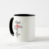 Mug "Vivre par la foi, aimer avec le coeur" (Devant gauche)