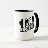 Mug Vivre pour l'aventure (Devant droit)