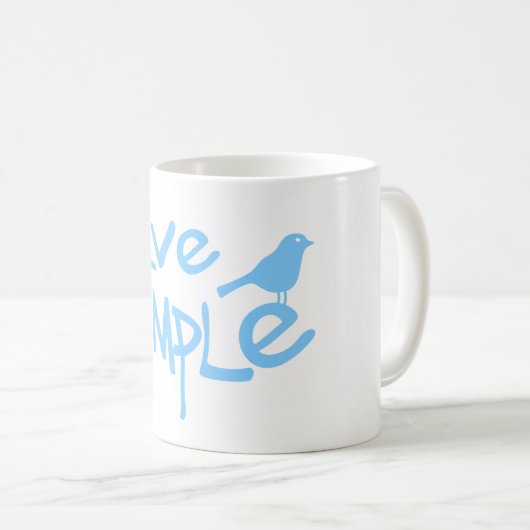 Mug Vivre Simplement (Devant droit)