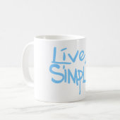 Mug Vivre Simplement (Devant gauche)