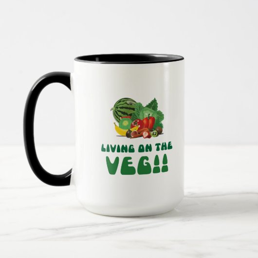Mug Vivre sur le Veg ! (Gauche)