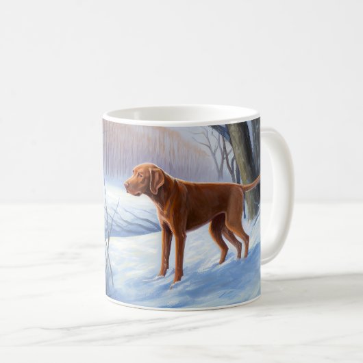 Mug Vizla Laisser neiger Noël (Devant droit)