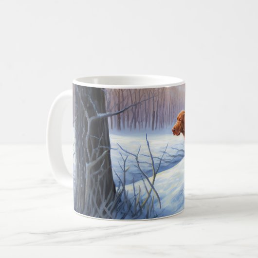 Mug Vizla Laisser neiger Noël (Devant gauche)