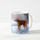 Mug Vizla Qu'il neige Noël (Devant droit)