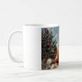 Mug Vizsla Chien Noël Plage Vintage (Gauche)