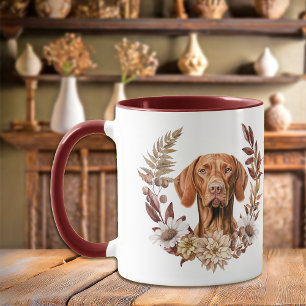 Mug Vizsla Chien Vizsla couronne d'automne