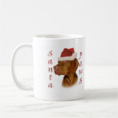 Mug Vizsla Père Noël Paws (Gauche)