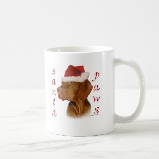 Mug Vizsla Père Noël Paws (Droite)