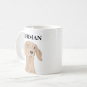 Mug Vizsla personnalisée (Devant gauche)