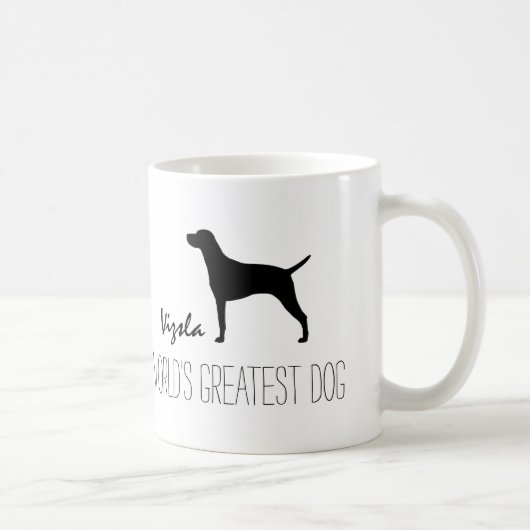 Mug Vizsla Silhouette le plus grand chien du monde | P (Droite)