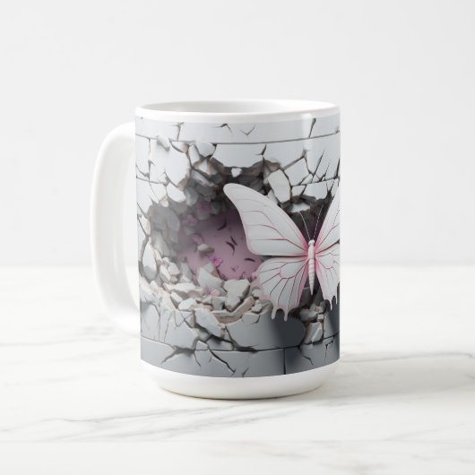 Mug Vlinder Serie 1 Koffiemok (Voorkant links)