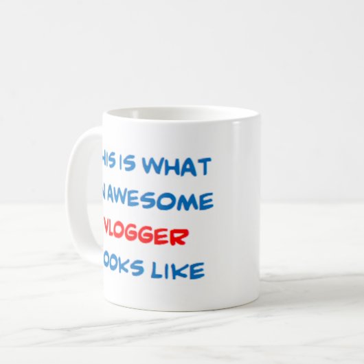 Mug vlogger, génial (Devant gauche)