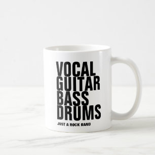 Mug vocale, guitare, basse, batterie... rock