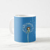 Mug Vœu de la Fleur de Pissenlit Bleu (Devant gauche)