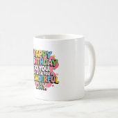 Mug Vœux d'anniversaire colorés (Devant droit)