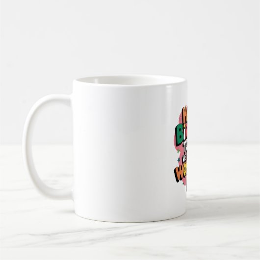 Mug Vœux d'anniversaire colorés (Gauche)
