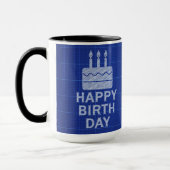 Mug Vœux d'anniversaire heureux (Gauche)