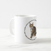Mug Voeux de chat Tabby (Devant gauche)