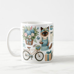 Mug Voeux de Fête des pères Amoureux des chats pour le