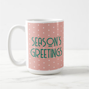 Mug Vœux de fin d'année à pois 