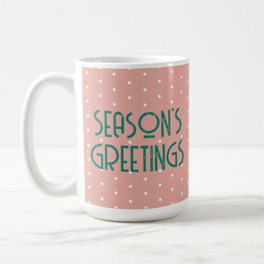 Mug Vœux de fin d'année à pois (Gauche)