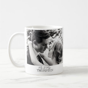 Mug Voeux de mariage Photo Monsieur et Madame Personna