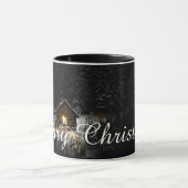 Mug Vœux de Noël avec Maison de Sorcière (Centre)