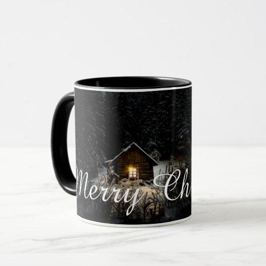 Mug Vœux de Noël avec Maison de Sorcière (Devant gauche)