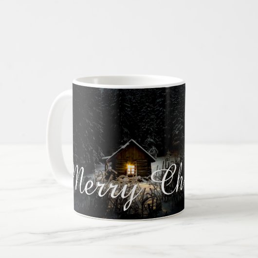 Mug Vœux de Noël avec Maison de Sorcière (Devant gauche)