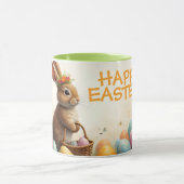 Mug Vœux de printemps du lapin de Pâques (Centre)