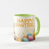 Mug Vœux de printemps du lapin de Pâques (Devant droit)