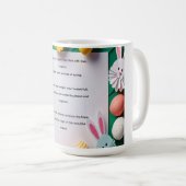 Mug Vœux de printemps et joie de Pâques (Devant droit)