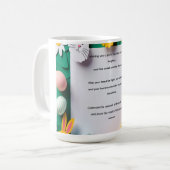 Mug Vœux de printemps et joie de Pâques (Devant gauche)