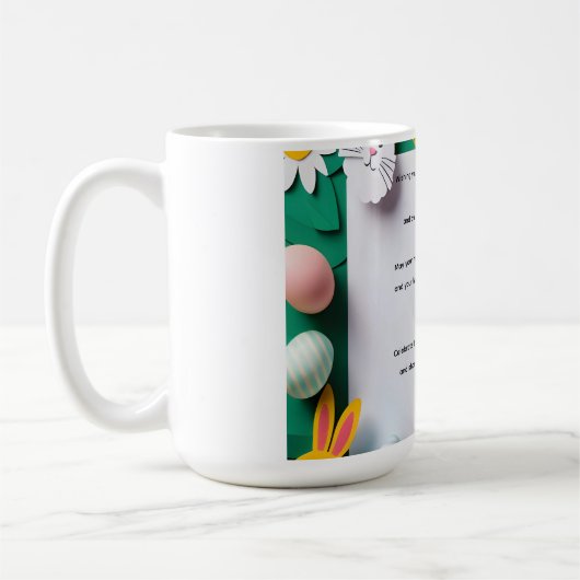 Mug Vœux de printemps et joie de Pâques (Gauche)