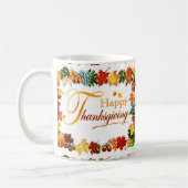 Mug Vœux élégants de Thanksgiving (Gauche)