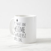 Mug Voici à quoi ressemble un analyste de données géni (Devant gauche)