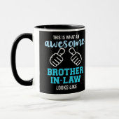 Mug Voici à quoi ressemble un beau beau-frère (Gauche)