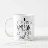 Mug Voici à quoi ressemble un enseignant d'art génial (Gauche)