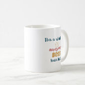 Mug Voici à quoi ressemble un patron génial (Devant droit)