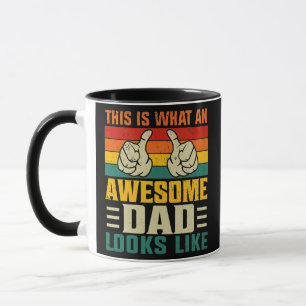 Mug Voici à quoi ressemble un père incroyable pour les