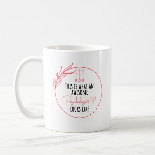 Mug Voici à quoi ressemble un psychologue génial (Gauche)