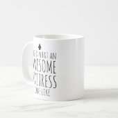Mug Voici à quoi ressemble une merveilleuse serveuse (Devant gauche)