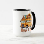 Mug Voici comment je roule - Conducteur de bus scolair (Devant droit)