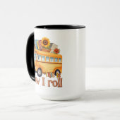 Mug Voici comment je roule - Conducteur de bus scolair (Devant gauche)