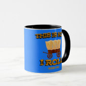 Mug Voici comment je roule, Oregon Trail History Buff (Devant droit)
