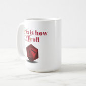 Mug Voici comment je Troll - Critique Hit RPG Dice (Devant gauche)