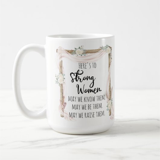 Mug Voici la citation d'une femme forte à Tribal Boho (Gauche)