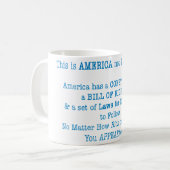 Mug Voici l'Amérique (Devant gauche)
